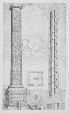  Antoine Lafrry  (Salins, 1512 - Roma, 1577) [excudit] : Colonna Traiana.  - Auction Prints and Drawings - Libreria Antiquaria Gonnelli - Casa d'Aste - Gonnelli Casa d'Aste