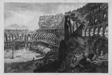 Francesco Piranesi  (Roma,  - Parigi, 1810) : Veduta interna del Colosseo.  - Auction Prints and Drawings - Libreria Antiquaria Gonnelli - Casa d'Aste - Gonnelli Casa d'Aste