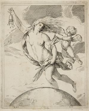  Gerolamo Scarsello  (Bologna, 1624) : La Fortuna.  - Auction Prints and Drawings - Libreria Antiquaria Gonnelli - Casa d'Aste - Gonnelli Casa d'Aste