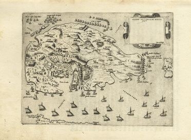  Zenoi Domenico : Due vedute di Malta.  Giulio Ballino  - Auction Prints, Drawings, Maps and Views - Libreria Antiquaria Gonnelli - Casa d'Aste - Gonnelli Casa d'Aste