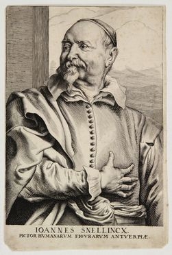  Antoon van Dyck  (Anversa, 1599 - Londra, 1641) [da] : Ritratto di Johannes Snellincx.  Pieter De Jode  (Anversa, 1570 - 1634)  - Auction Prints, Drawings, Maps and Views - Libreria Antiquaria Gonnelli - Casa d'Aste - Gonnelli Casa d'Aste