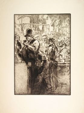  Frank William Brangwyn  (Bruges, 1867 - Ditchling, 1956) : Le Mastroquet.  - Auction Prints and Drawings - Libreria Antiquaria Gonnelli - Casa d'Aste - Gonnelli Casa d'Aste