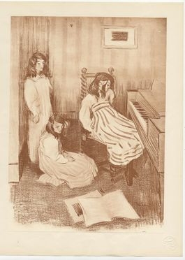  Alfredo Mller  (Livorno, 1869 - Parigi, 1940) : Bouderie.  - Auction Prints and Drawings - Libreria Antiquaria Gonnelli - Casa d'Aste - Gonnelli Casa d'Aste