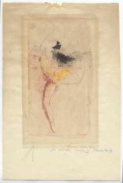  Primo Conti  (Firenze, 1900 - Fiesole, 1988) : Ballerina.  - Auction Prints and Drawings - Libreria Antiquaria Gonnelli - Casa d'Aste - Gonnelli Casa d'Aste