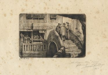 Mariano Fortuny y Madrazo  (Granada, 1871 - Venezia, 1949) : El mercader de Venecia.  - Auction Prints and Drawings - Libreria Antiquaria Gonnelli - Casa d'Aste - Gonnelli Casa d'Aste