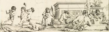  Giulio Carpioni  (Venezia, 1613 - Vicenza, 1679) : Baccanale con Danza di Putti.  - Auction Prints and Drawings - Libreria Antiquaria Gonnelli - Casa d'Aste - Gonnelli Casa d'Aste