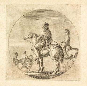  Stefano Della Bella  (Firenze, 1610 - 1664) : Due Cavalieri Polacchi.  - Auction Prints and Drawings - Libreria Antiquaria Gonnelli - Casa d'Aste - Gonnelli Casa d'Aste