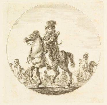  Stefano Della Bella  (Firenze, 1610 - 1664) : Un Cavaliere Ungherese.  - Auction Prints and Drawings - Libreria Antiquaria Gonnelli - Casa d'Aste - Gonnelli Casa d'Aste