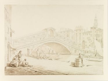 Bartolomeo Pinelli  (Roma, 1781 - 1835) : Il Ponte di Rialto.  - Asta Stampe e Disegni - Libreria Antiquaria Gonnelli - Casa d'Aste - Gonnelli Casa d'Aste