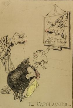  Italo Amerigo Passani  (Carrara, 1882) : Il capolavoro.  - Asta Stampe e Disegni - Libreria Antiquaria Gonnelli - Casa d'Aste - Gonnelli Casa d'Aste
