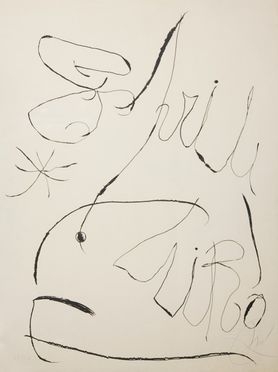  Joan Mir  (Montroig, 1893 - Palma di Majorca, 1983) : Ésprit Miró.  - Asta LIBRI, MANOSCRITTI, STAMPE E DISEGNI - Libreria Antiquaria Gonnelli - Casa d'Aste - Gonnelli Casa d'Aste
