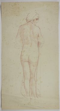  Baccio Maria Bacci  (Firenze, 1888 - Fiesole, 1974) : Nudo femminile di schiena.  - Auction Timed Auction: Prints & drawings - Libreria Antiquaria Gonnelli - Casa d'Aste - Gonnelli Casa d'Aste