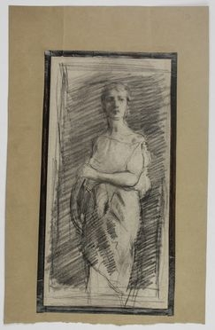  Anonimo del XIX secolo : Figura femminile.  - Asta Asta a tempo: Stampe & disegni - Libreria Antiquaria Gonnelli - Casa d'Aste - Gonnelli Casa d'Aste