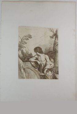  Francesco Bartolozzi  (Firenze, 1728 - Lisbona, 1815) : San Giovanni Battista (da Guercino).  - Auction Timed Auction: Prints & drawings - Libreria Antiquaria Gonnelli - Casa d'Aste - Gonnelli Casa d'Aste