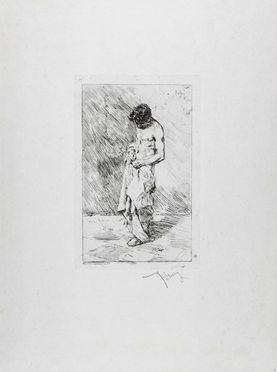  Mariano Fortuny y Marsal  (Tarragona, 1838 - Roma, 1874) : Un Pouilleux.  - Asta Manoscritti, Libri, Autografi, Stampe & Disegni - Libreria Antiquaria Gonnelli - Casa d'Aste - Gonnelli Casa d'Aste