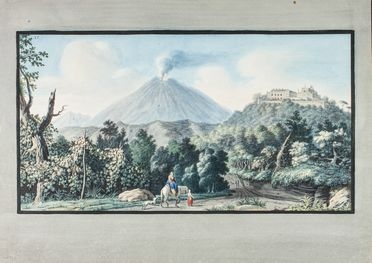  Pietro Fabris  (Napoli, 1740 - 1792) : Eruzione del Vesuvio.  - Asta Manoscritti, Libri, Autografi, Stampe & Disegni - Libreria Antiquaria Gonnelli - Casa d'Aste - Gonnelli Casa d'Aste