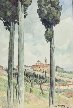 Alberto Micheli Pellegrini  (Livorno, 1870 - Bibbiena, 1943) : Certosa.  - Asta Manoscritti, Libri, Autografi, Stampe & Disegni - Libreria Antiquaria Gonnelli - Casa d'Aste - Gonnelli Casa d'Aste