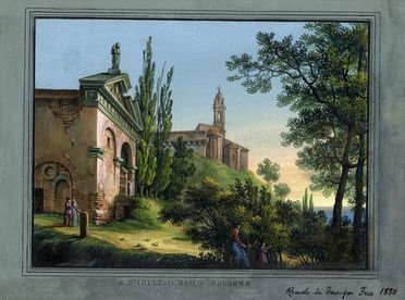  Romolo Liverani  (Faenza, 1809 - 1872) : S. Michele in Bosco Bologna.  - Asta Libri, Grafica - Libreria Antiquaria Gonnelli - Casa d'Aste - Gonnelli Casa d'Aste