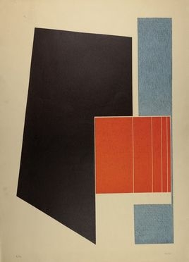  Gualtiero Nativi  (Pistoia, 1921 - Siena, 1999) : Composizione geometrica.  - Asta Libri, Grafica - Libreria Antiquaria Gonnelli - Casa d'Aste - Gonnelli Casa d'Aste