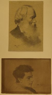  Alessandro Rontini  (Firenze, 1854 - 1933) : Due ritratti.  - Asta Libri, Grafica - Libreria Antiquaria Gonnelli - Casa d'Aste - Gonnelli Casa d'Aste