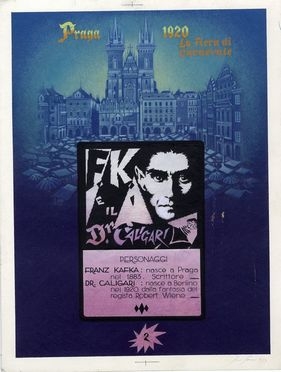  SeSar [pseud. di Sergio Sarri]  (Torino, 1938) : F. K. E il Dr. Caligari.  - Asta Libri, Grafica - Libreria Antiquaria Gonnelli - Casa d'Aste - Gonnelli Casa d'Aste