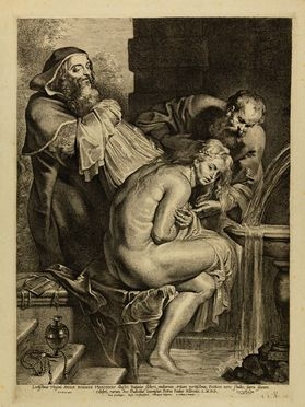  Lucas Vorsterman  (Zaltbommel, 1595 - Anversa, 1675) : Susanna e i vecchioni.  - Asta Libri, Grafica - Libreria Antiquaria Gonnelli - Casa d'Aste - Gonnelli Casa d'Aste
