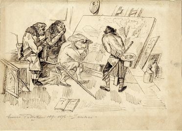  Enrico Pollastrini  (Livorno, 1817 - Firenze, 1876) : I critici.  - Asta Libri, Grafica - Libreria Antiquaria Gonnelli - Casa d'Aste - Gonnelli Casa d'Aste