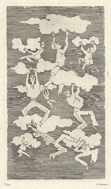  Mino Maccari  (Siena, 1898 - Roma, 1989) : Le nuvole.  - Asta Libri, Grafica - Libreria Antiquaria Gonnelli - Casa d'Aste - Gonnelli Casa d'Aste