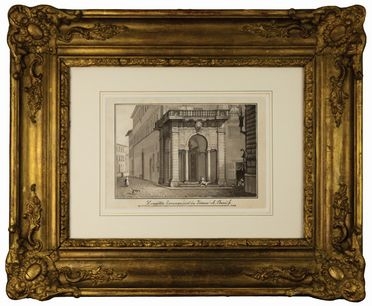  Emilio Burci  (Firenze, 1811 - 1877) : Loggetta Tornaquinci in Firenze.  - Asta Libri, Grafica - Libreria Antiquaria Gonnelli - Casa d'Aste - Gonnelli Casa d'Aste