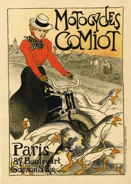  Thophile Alexandre Steinlen  (Losanna, 1859 - Parigi, 1923) : Motocycles Comiot.  - Asta Libri, Grafica - Libreria Antiquaria Gonnelli - Casa d'Aste - Gonnelli Casa d'Aste