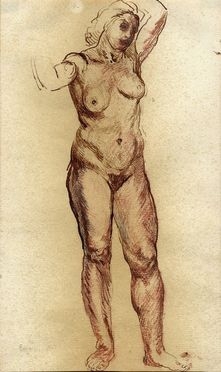  Alfonso Boninsegni  (Tosi, 1910 - 1994) : Nudo femminile.  - Asta Grafica, Dipinti ed Oggetti d'Arte dal XV al XX secolo - Libreria Antiquaria Gonnelli - Casa d'Aste - Gonnelli Casa d'Aste