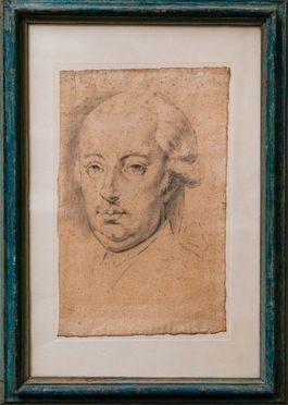  William Hoare  (Eye, 1707 - Bath, 1792) [attribuito a] : Ritratto virile.  - Asta Grafica, Dipinti ed Oggetti d'Arte dal XV al XX secolo - Libreria Antiquaria Gonnelli - Casa d'Aste - Gonnelli Casa d'Aste