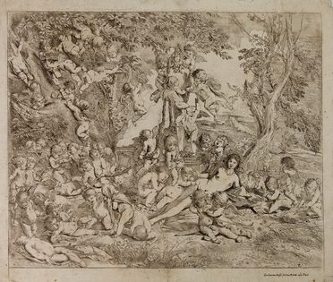  Pietro Testa  (Lucca, 1611 - Roma, 1650) : Il giardino di Venere.  - Asta Grafica, Dipinti ed Oggetti d'Arte dal XV al XX secolo - Libreria Antiquaria Gonnelli - Casa d'Aste - Gonnelli Casa d'Aste