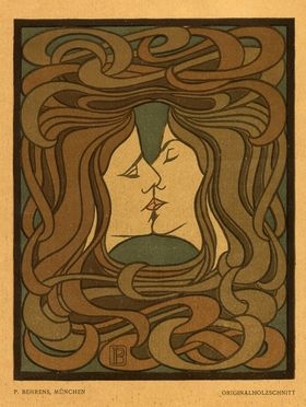  Peter Behrens  (Hamburg, 1868 - Berlin, 1940) : Der Kuss.  - Asta Grafica, Dipinti ed Oggetti d'Arte dal XV al XX secolo - Libreria Antiquaria Gonnelli - Casa d'Aste - Gonnelli Casa d'Aste