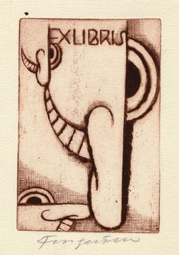  Michel Fingesten  (Buczkowitz, 1883 - Cerisano, 1943) : 2 ex-libris Ante Litteram.  - Asta Grafica, Dipinti ed Oggetti d'Arte dal XV al XX secolo - Libreria Antiquaria Gonnelli - Casa d'Aste - Gonnelli Casa d'Aste