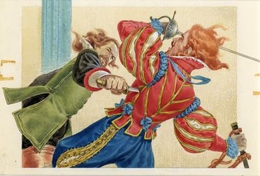  F. Neri : Duellanti.  - Asta Grafica, Dipinti ed Oggetti d'Arte dal XV al XX secolo - Libreria Antiquaria Gonnelli - Casa d'Aste - Gonnelli Casa d'Aste