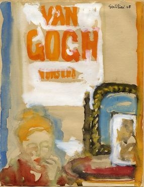 Franco Gentilini  (Faenza, 1909 - Roma, 1981) : Van Gogh.  - Asta Grafica, Dipinti ed Oggetti d'Arte dal XV al XX secolo - Libreria Antiquaria Gonnelli - Casa d'Aste - Gonnelli Casa d'Aste