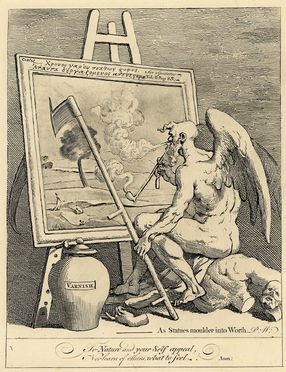  William Hogarth  (Londra, 1697 - 1764) : Time smoking a picture.  - Asta Stampe e Disegni XVI-XX secolo, Dipinti dell'800 e del '900. - Libreria Antiquaria Gonnelli - Casa d'Aste - Gonnelli Casa d'Aste