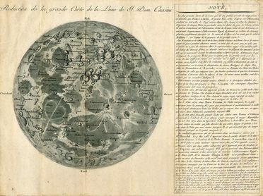  Giovanni Domenico Cassini  (Perinaldo, 1625 - Parigi, 1712) : Rduction de la grande Carte de la Lune...  - Asta Stampe e Disegni XVI-XX secolo, Dipinti dell'800 e del '900. - Libreria Antiquaria Gonnelli - Casa d'Aste - Gonnelli Casa d'Aste