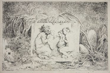  Jean-Honor Fragonard  (Grasse, 1732 - Parigi, 1806) : La famiglia del satiro.  - Asta Stampe, Disegni e Dipinti dal XVI al XX secolo - Libreria Antiquaria Gonnelli - Casa d'Aste - Gonnelli Casa d'Aste
