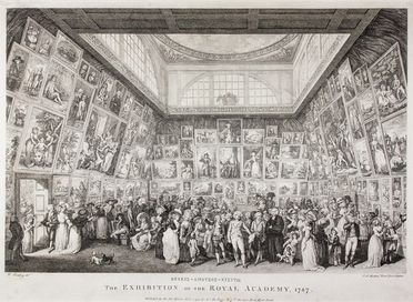  Pierre Antoine Martini  (Trecasali (Parma), 1739 - Parma, 1800) : The exhibition of the Royal Academy.  - Auction Prints, Drawings and Paintings from 16th until 20th centuries - Libreria Antiquaria Gonnelli - Casa d'Aste - Gonnelli Casa d'Aste