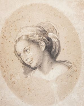  Adele Clappi : Testa femminile.  - Auction Prints, Drawings and Paintings from 16th until 20th centuries - Libreria Antiquaria Gonnelli - Casa d'Aste - Gonnelli Casa d'Aste