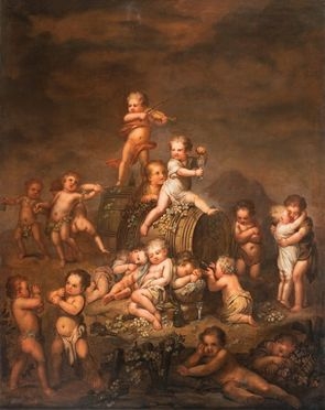 Baccanale di putti.  - Auction Prints, Drawings and Paintings from 16th until 20th centuries - Libreria Antiquaria Gonnelli - Casa d'Aste - Gonnelli Casa d'Aste