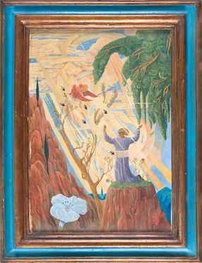  Raoul Dal Molin Ferenzona  (Firenze, 1879 - Milano, 1946) : Visione mistica.  - Auction Prints, Drawings and Paintings from 16th until 20th centuries - Libreria Antiquaria Gonnelli - Casa d'Aste - Gonnelli Casa d'Aste