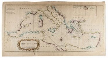  Richard William Seale : A correct chart of the Mediterranean Sea from the Straits of Gibraltar to the Levant.  - Auction Prints, Drawings and Paintings from 16th until 20th centuries - Libreria Antiquaria Gonnelli - Casa d'Aste - Gonnelli Casa d'Aste