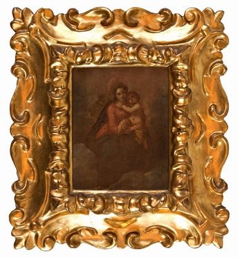  Ippolito Scarsella (detto lo Scarsellino)  (Ferrara,  - 1620) : Madonna con bambino.  - Auction Prints, Drawings and Paintings from 16th until 20th centuries - Libreria Antiquaria Gonnelli - Casa d'Aste - Gonnelli Casa d'Aste