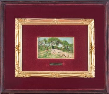  Federico Andreotti  (Firenze, 1847 - 1930) : Paesaggio.  - Asta Libri & Grafica. Parte I: Stampe, Disegni & Dipinti - Libreria Antiquaria Gonnelli - Casa d'Aste - Gonnelli Casa d'Aste