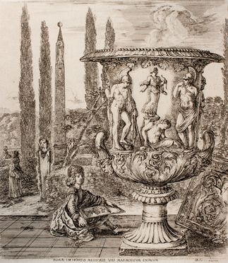  Stefano Della Bella  (Firenze, 1610 - 1664) : Il vaso dei Medici.  - Auction Books & Graphics. Part I: Prints, Drawings & Paintings - Libreria Antiquaria Gonnelli - Casa d'Aste - Gonnelli Casa d'Aste