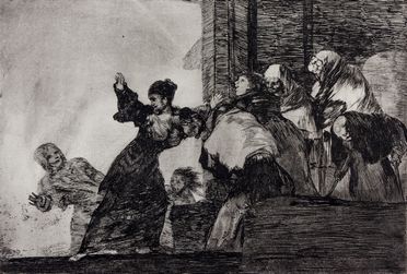  Francisco Goya y Lucientes  (Fuendetodos,, 1746 - Bordeaux,, 1828) : Disparate pobre (Povera follia).  - Asta Libri & Grafica. Parte I: Stampe, Disegni & Dipinti - Libreria Antiquaria Gonnelli - Casa d'Aste - Gonnelli Casa d'Aste
