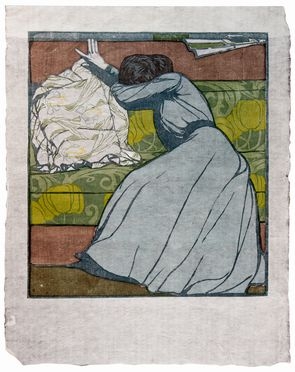  Maximilian Kurzweil  (Bisenz, 1867 - Vienna, 1916) : Der Polster.  - Asta Libri & Grafica. Parte I: Stampe, Disegni & Dipinti - Libreria Antiquaria Gonnelli - Casa d'Aste - Gonnelli Casa d'Aste